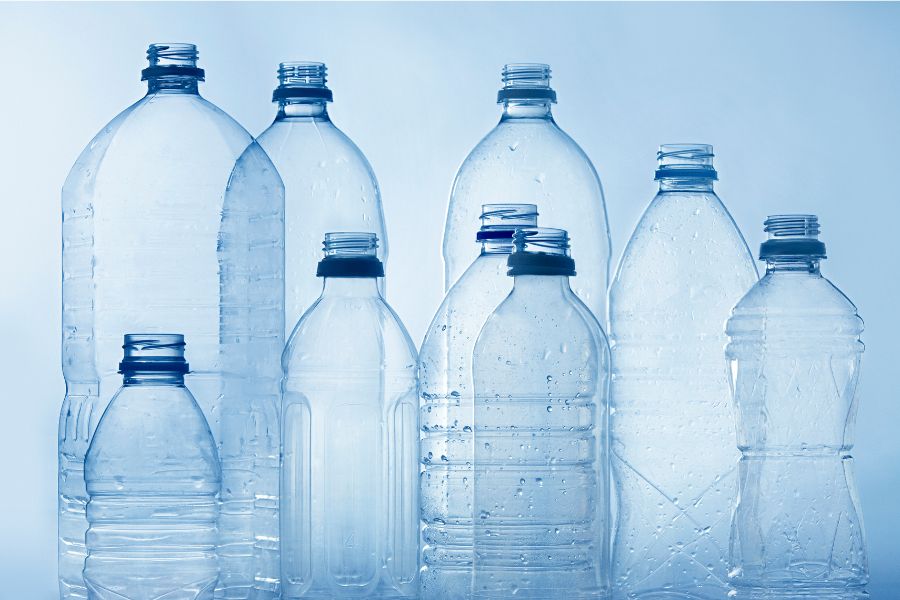 plastic water bottles