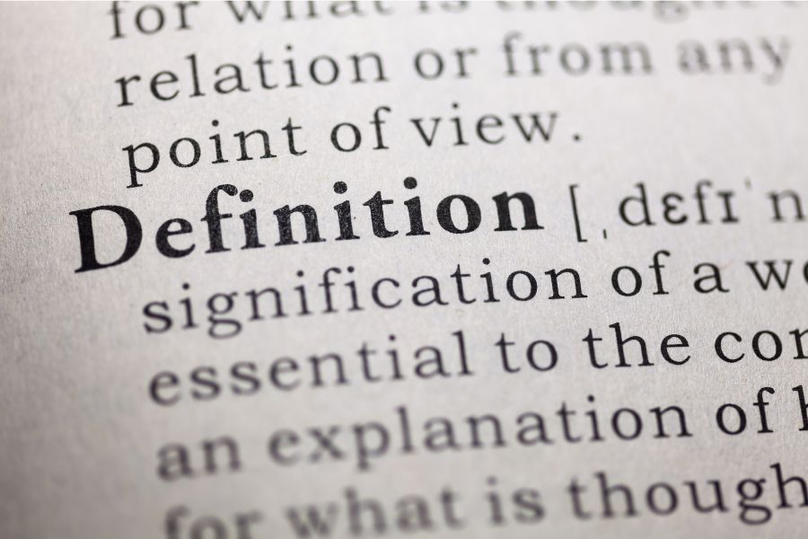 a dictionary page